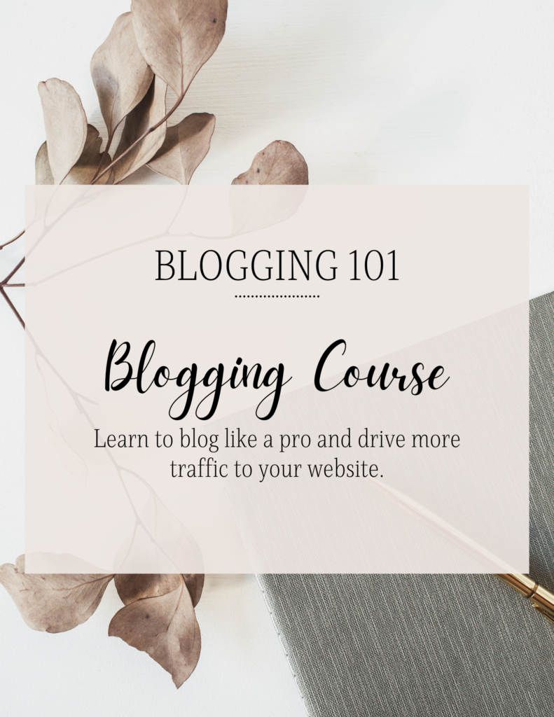 blogging course graphic